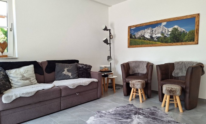 Scheffau am Wilden Kaiser Apartment | Modern Opal apartment, large south-facing terrace with views of the Wilder Kaiser ski world