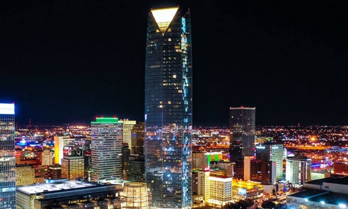 Central Oklahoma City Apartment | Modern 1B Studio Oasis Plaza District Access 32C