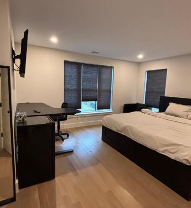 North Weymouth House | Modern bedroom in Weymouth with private bath