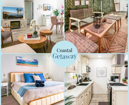 Balboa Peninsula Apartment | Modern Coastal 1BR w King Bed & EV and Just Steps Away to the Shore!