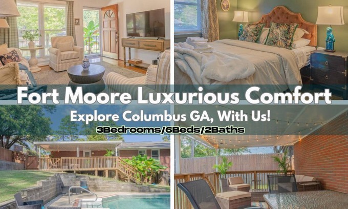 Fortson House | Modern Luxury Cottage w/Pool | Near Fort Moore