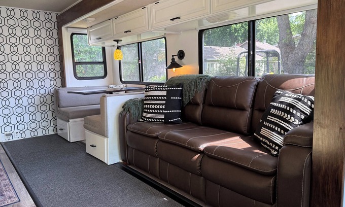 Spokane House | Modern RV on a serene, adventure filled property with AC, WiFi
