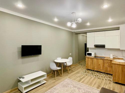 Almaty Apartment | Modern Studio with Panoramic Mountain View