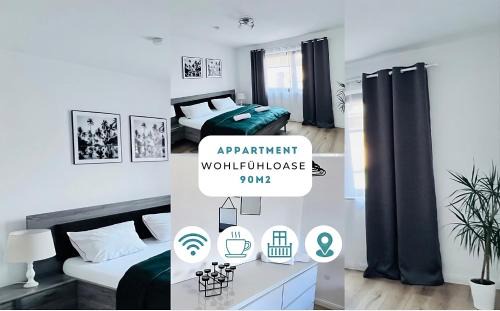 Dinslaken Apartment | Moderne, helle Wohnung mit Terasse 15min bis OB Centro, Klimaanlage