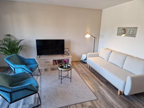 Zulpich Apartment | Moderne Wohnung mit Parkplatz und Kaffeevollautomat