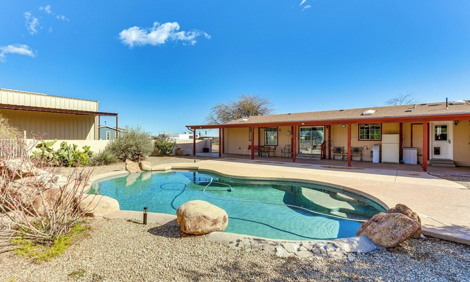 Morristown House | Morristown Home w/Private Pool & Covered Patio!