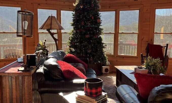 Blue Ridge Cabin | Mountain Dream Hideaway | Stylish Cabin w/Mountain Views, Hot Tub & Game Room