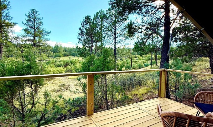 McIntosh Cabin | Mountain Glamping Getaway in New Mexico