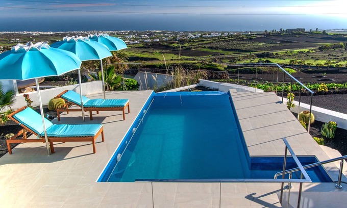 La Asomada Villa | New Deluxe Villa Via Lactea/Infinity, panoramic sea views, private heated pool.