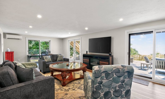 Plymouth Villa | NEW! Ocean Views & Private Beach 3BR Nature Escape