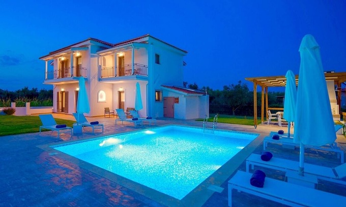 Kalpaki Villa | New Stylish Villa in a Quiet Location - Extensive Gardens, Private Pool and close to Sandy Beaches!