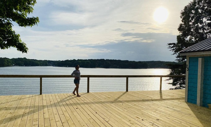 Steele Creek Cabin | New Waterfront Cabin On The Large Sundeck 1 Bedroom Cabin by Redawning