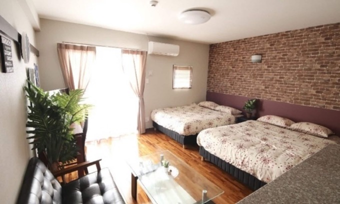 Okinawa Apartment | Nonsmoking Quadruple room 2 double beds/Naha Okinawa