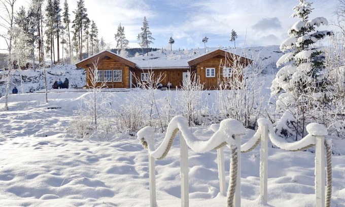 Fla Municipality House | Nydelig og usjenert hytte nær Flå, fjell og vann.