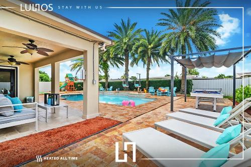 Carol City House | Oasis with Pool Spa Games 5BR L21