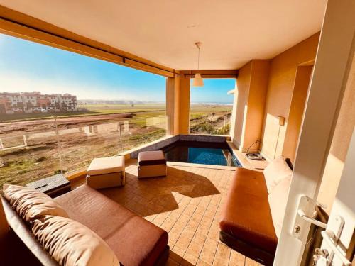 Cherrat Apartment | Ocean Gem - Exclusive 2BR, Balcony Pool, Beach, Surf & Views