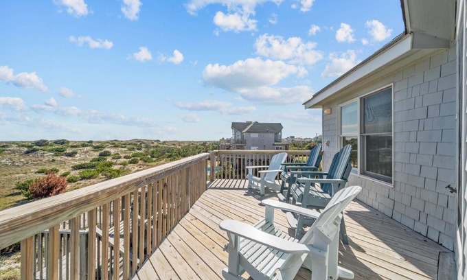 Waves House | Oceanfront Home w/Pool, Hot Tub, Game Room, Tiki Bar, Community Pool and Tennis