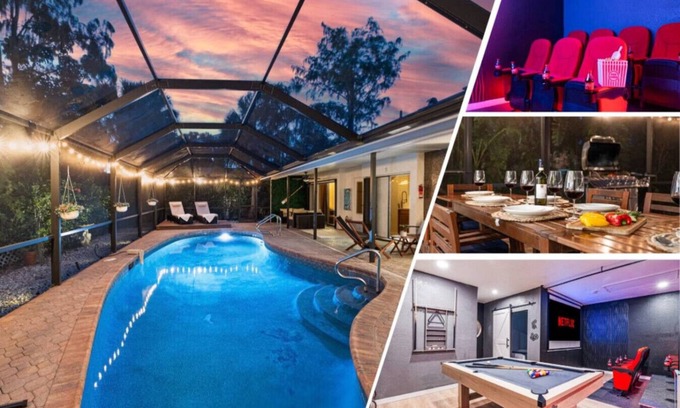 East Naples House | Olam Villa | Free Heated Pool | Secret Room,Cinema