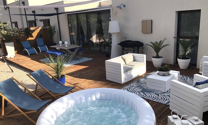 Sommieres House | OLIVE TREES OF MAS BLUE BETWEEN NIMES AND MONTPELLIER