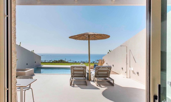 Chania Villa | Omnia Villa I - Heated Pool Stunning Seaview