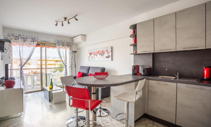 Cannes Apartment | One BDRM flat AC-Congress,Beaches by Olidesi