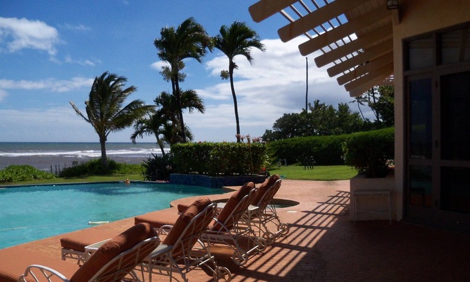 Kekaha House | One of a kind private Luxury beachfront Estate with oceanfront pool & jacuzz