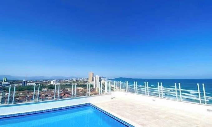 Maracana Apartment | Pé na areia apto c vista mar e piscina