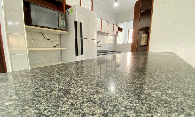 Canto do Forte Apartment | Pé na areia Canto do Forte III