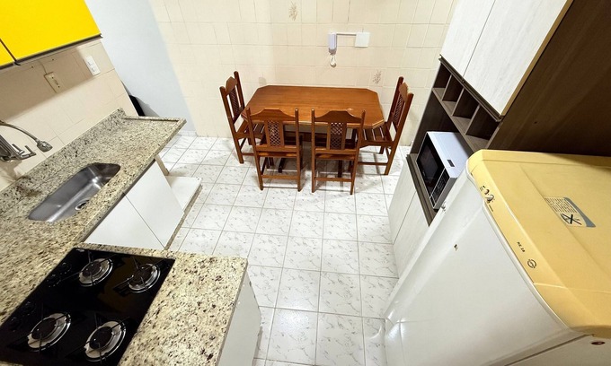 Canto do Forte Apartment | Pé na Areia Canto do Forte VI