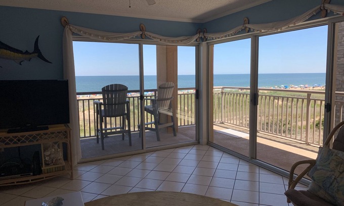 Midtown Ocean City Condo | Panoramic Ocean view from this Ocean front, southern exposure 2nd floor condo