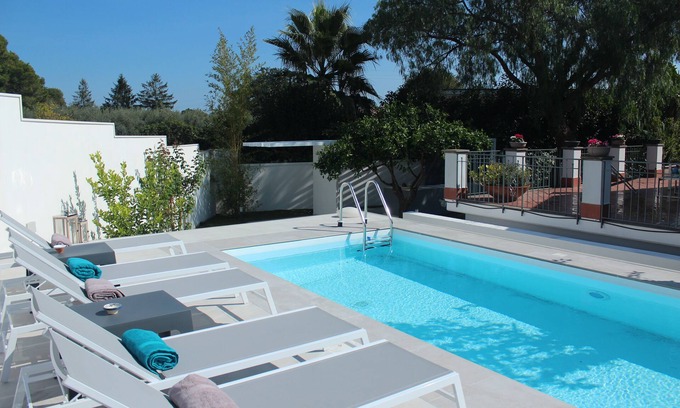 Viagrande Villa | Panoramic villa overlooking Etna with swimming pool among the scents of a citrus garden