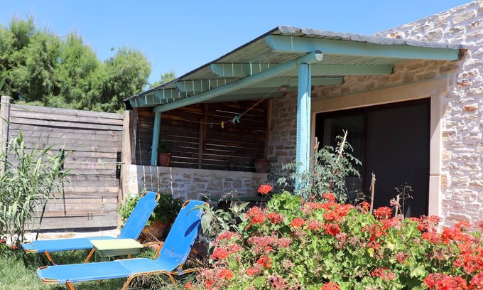 Triopetra House | Panoramic view of the sea, close to the beach, wifi - holiday home Triopetra, Cr