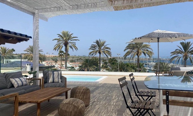 Pasito Blanco Villa | Pasitoblanco Porto Mare 45 Seaview Villa prívate heated pool