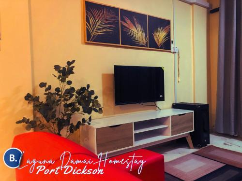 Tanjung Tanah Merah Apartment | PD 2BR Laguna Damai Homestay - GF, Pool Access & Near Beach