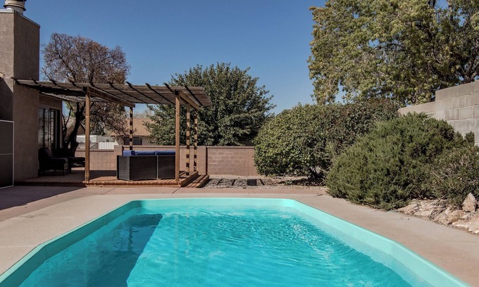 Northeast Heights House | Peaceful, single level pool home