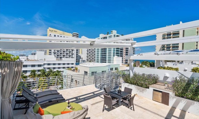 South Beach Apartment | Penthouse Bahia Mar South Beach on Ocean Drive Miami Beach home