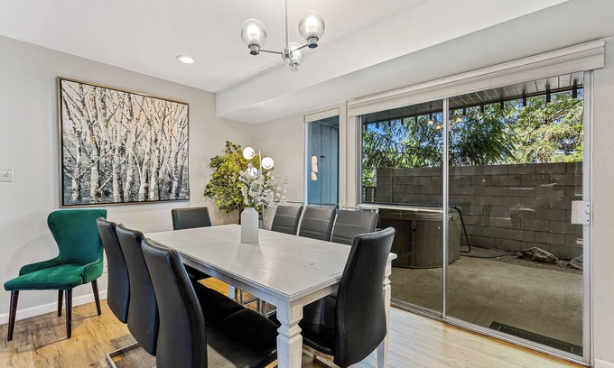 Flagstaff House | Pet-Friendly cozy retreat with private spa, BBQ, cornhole, fire pit, and more!