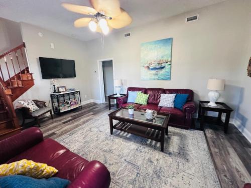 Cedar Point House | Pets welcome in a spacious 1 bedroom with a fenced in backyard and treadmill