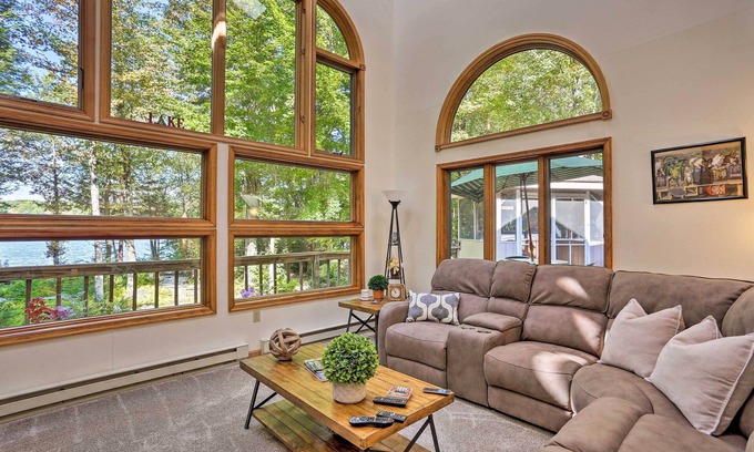 Locust Lake Village Cottage | Pocono Lake Paradise w/Private Beach & Dock!