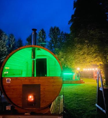 gmina Stary Brus House | Poleskie zacisze, domek Bocian, kominek, balia,sauna,wifi
