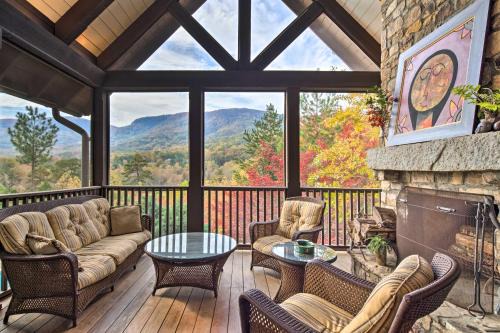 Mill Spring House | Pool and Mountain Views Stunning Mill Spring Home!