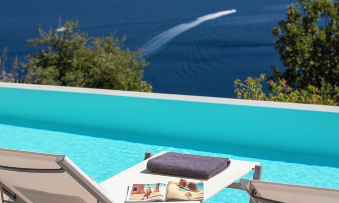 Evgiros Villa | Posidonia , view of Gods & salt water pool!