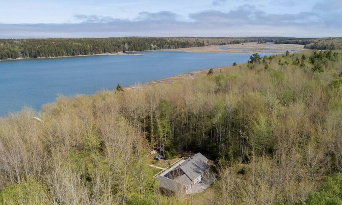 Gouldsboro Cottage | Private Bayfront Cottage on 19 wooded acres with Dock on the Schoodic, Sleeps 10