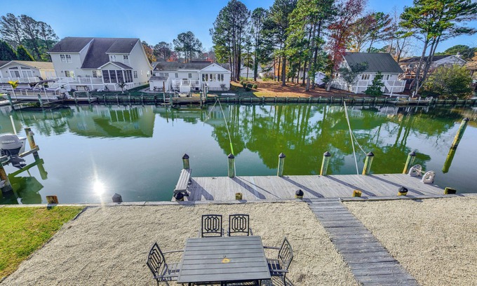 Ocean Pines House | Private Dock, Hot Tub: Waterfront Ocean Pines Home