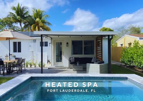 South Middle River House | Private Heated Plunge Pool Spa and Secluded Patio - Fort Lauderdale