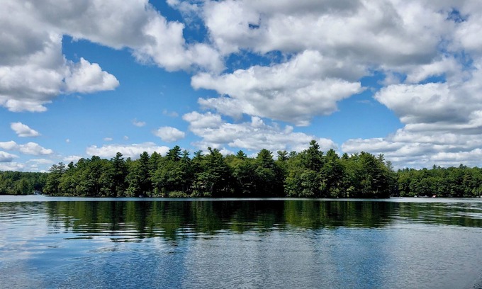 West Poland Cabin | Private Island Oasis On Thompson Lake Perfect For Getaways Or Family Vacations!