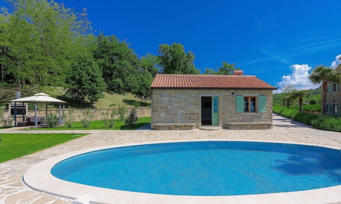Krasica Villa | Private Villa with A/C, private pool, WIFI, TV, patio, pets allowed, panoramic view, parking