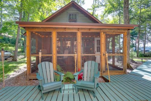 St Germain House | Quaint and Cozy Lake Cabin with Dock and Beach Access!