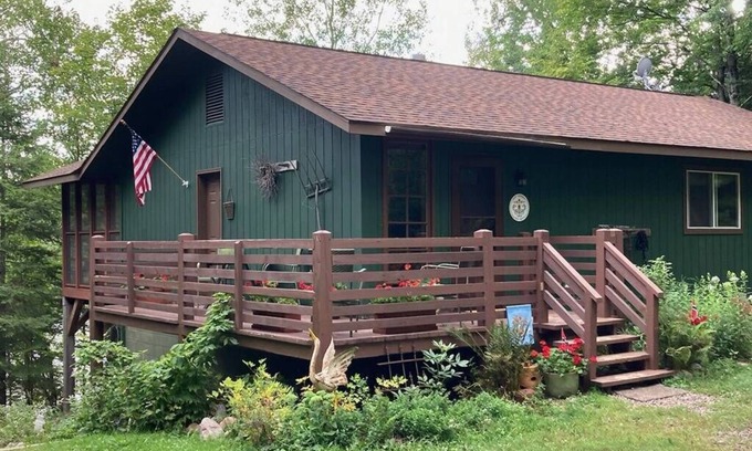 Presque Isle Cabin | Quiet lakeside cabin close to biking, skiing, hiking, silent sports