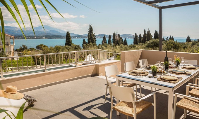 Lixouri Villa | R 1479 Vatsa K2 with Garden View, Sea view & Welcome Drink.